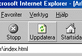 Uppdatera sidan med Explorer